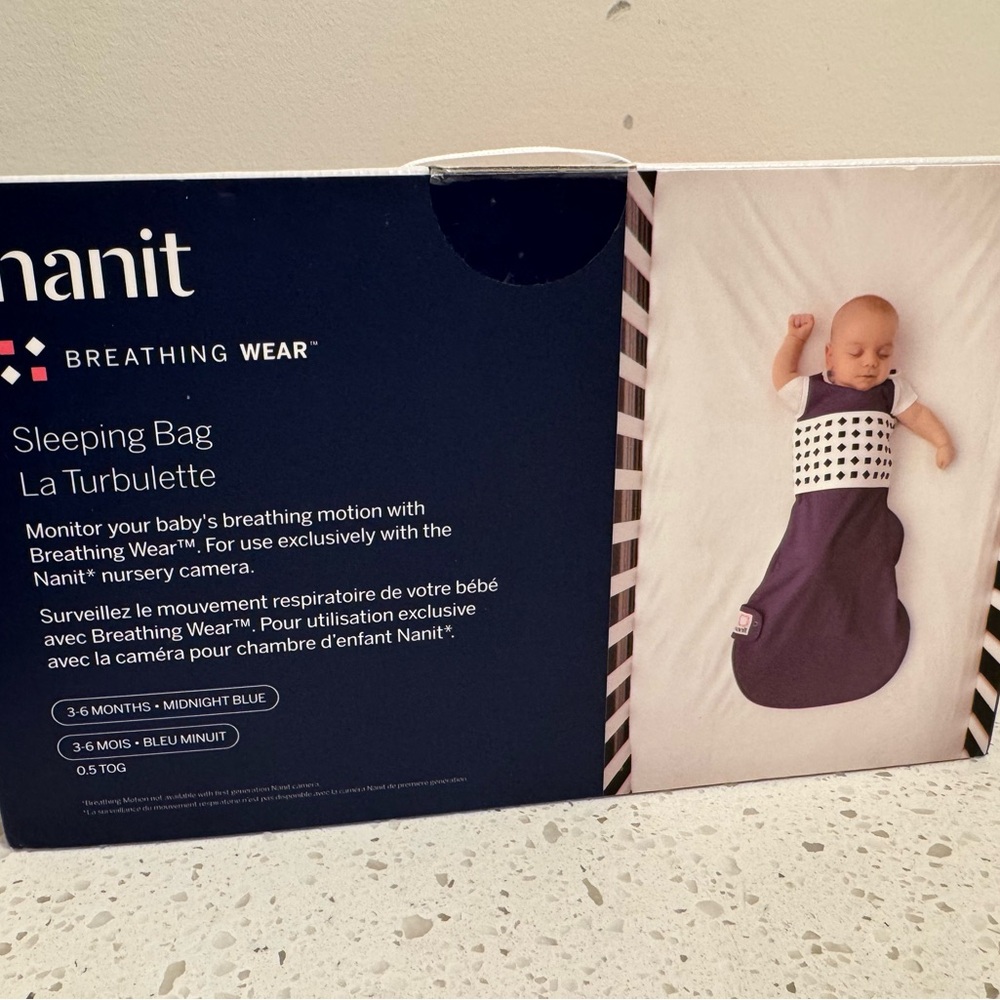 Nanit Breathing Wear Sleeping Bag - Midnight Blue 3-6 months